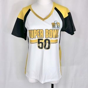 SUPER BOWL 50 Anniversary White Jersey Tee